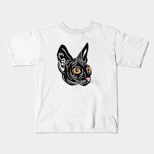 Black Sphynx Kids T-Shirt